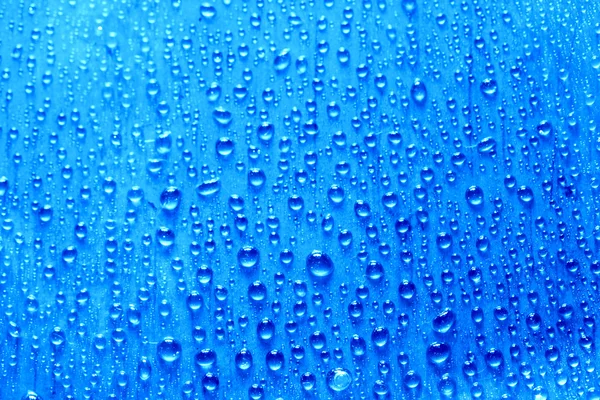 Mavi waterdrops — Stok fotoğraf