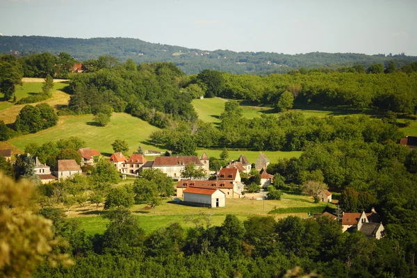 Francia campo verde panorama — Foto Stock