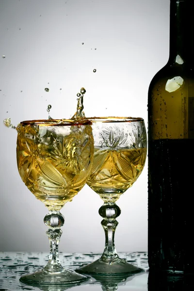 Вино сплеск — стокове фото