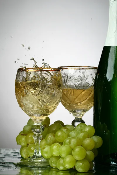 Champagne splash — Stock Photo, Image