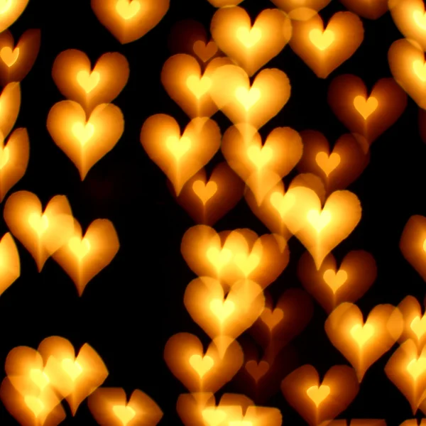 Bokeh hearts — Stock Photo, Image