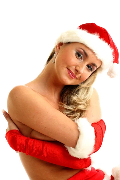 Garota sexy santa — Fotografia de Stock