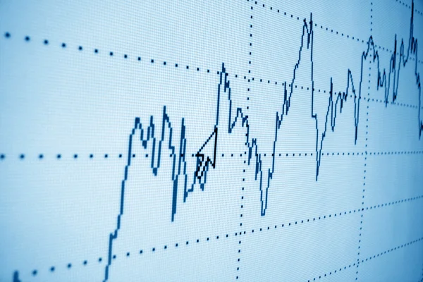 Finanzgrafik — Stockfoto