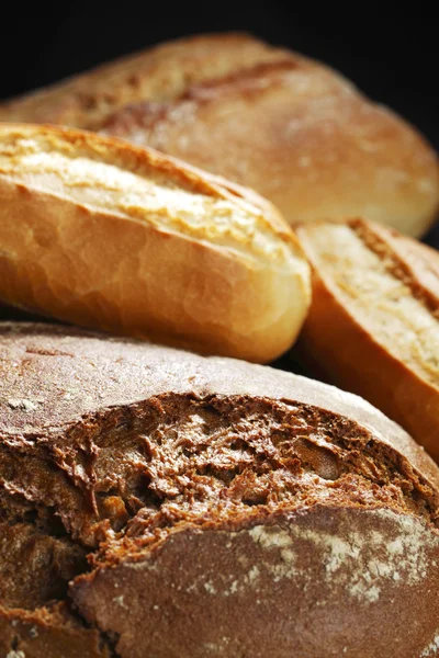 Различные хлебные фоны — стоковое фото