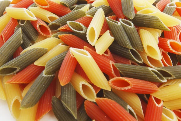 Färgad pasta — Stockfoto