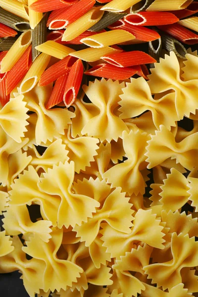 Variety of types and shapes of Italian pasta — Stock Photo, Image