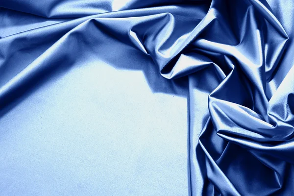 Blue satin — Stock Photo, Image