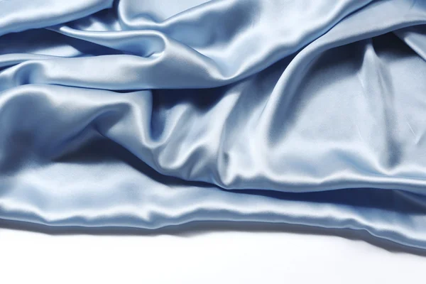 Fondo de seda azul — Foto de Stock