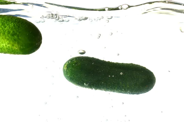 Cucumber splash — Stock Photo, Image