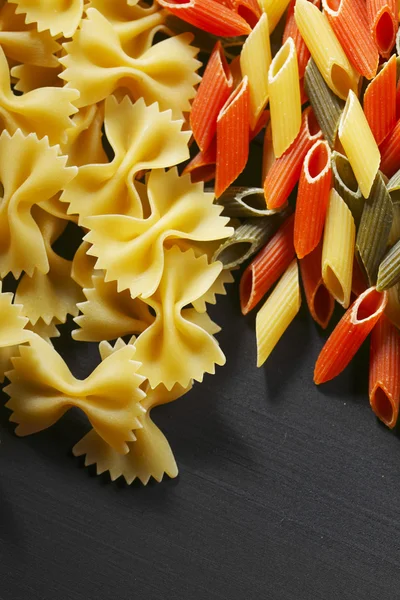 Variety of types and shapes of Italian pasta — Stock Photo, Image