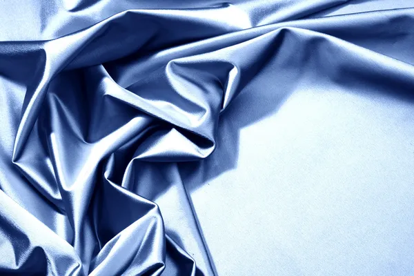 ผ้าซาตินสีฟ้า — ภาพถ่ายสต็อก