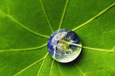 The world in a drop of water clipart