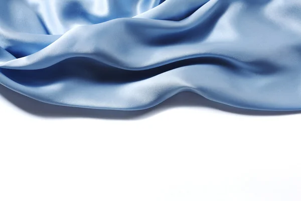 Fundo de seda azul — Fotografia de Stock