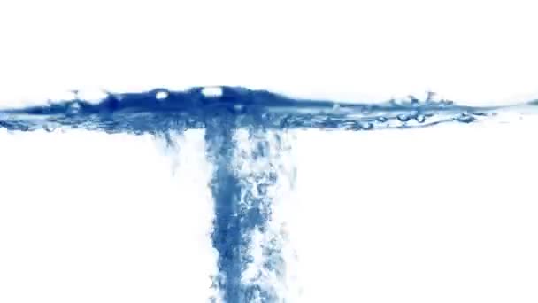 Isolated water splashing — Stock Video