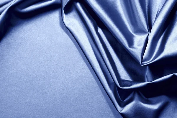 Blue satin — Stock Photo, Image