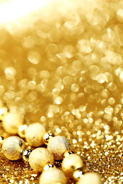 Golden christmas decoration — Stock Photo, Image