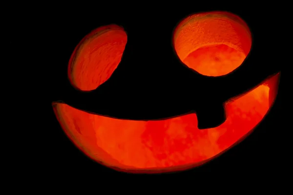 Calabaza de halloween iluminada —  Fotos de Stock