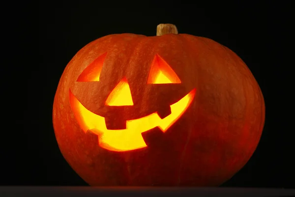 Calabaza de halloween iluminada — Foto de Stock