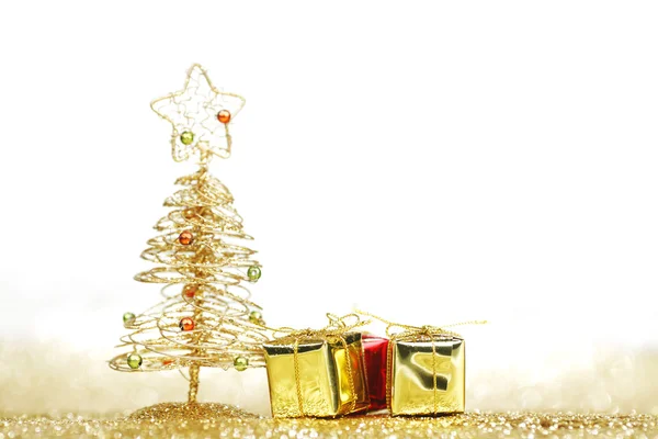 Christmas tree and gifts — Stock Photo, Image