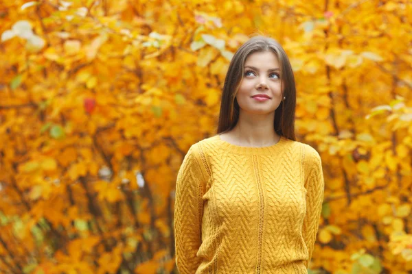 Autunno donna — Foto Stock