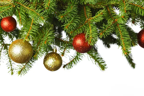 Christmas decoration on fir — Stock Photo, Image