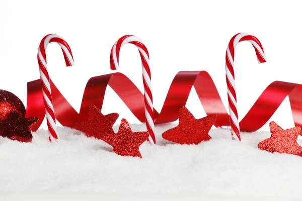 Decoración de Navidad y caramelos — Foto de Stock