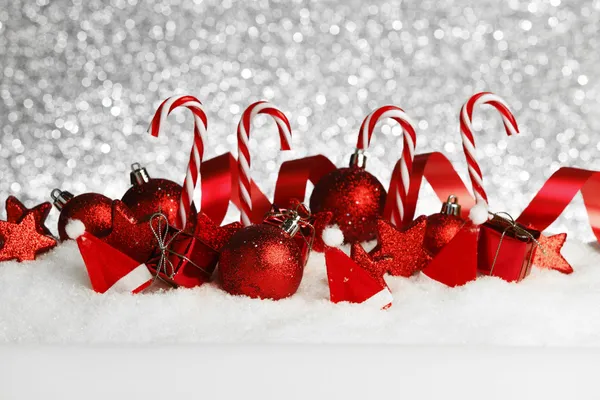 Christmas decoration and candies — Stock Photo, Image