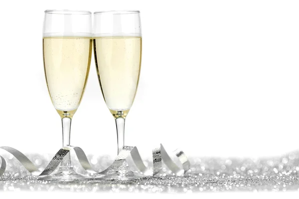 Два шампанське флейти — стокове фото