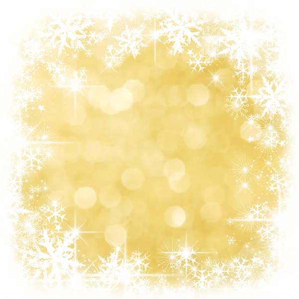 Golden christmas background — Stock Photo, Image