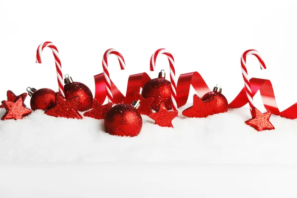 Christmas decoration and candies — Stock Photo, Image