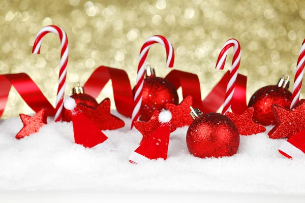 Addobbi natalizi e caramelle — Foto Stock