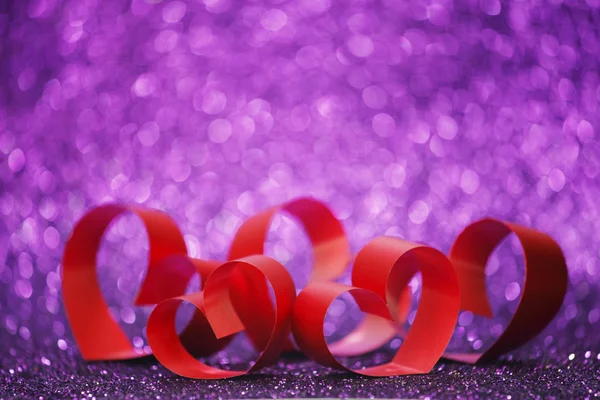 Ribbon hearts — Stock Photo, Image