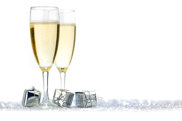 Due flauti di champagne — Foto Stock