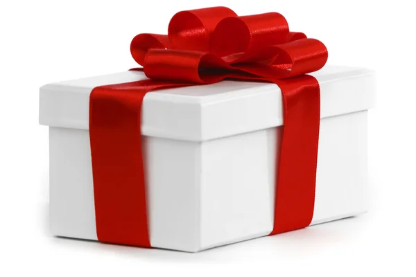 Gift with ribbon and bow — Stock Photo, Image