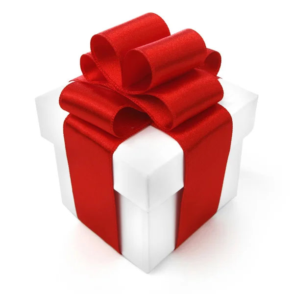 Gift with ribbon and bow — Stock Photo, Image