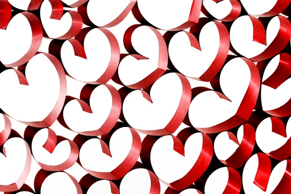 Şerit kalpler dekorasyon — Stok fotoğraf