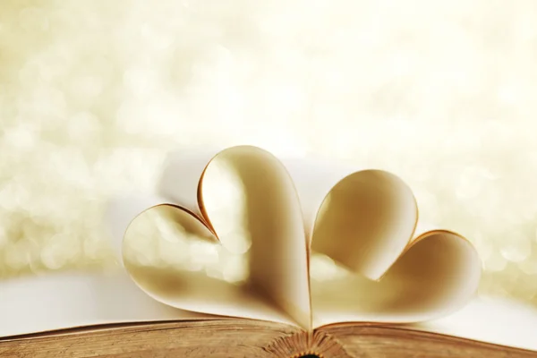 Heart inside a book — Stock Photo, Image