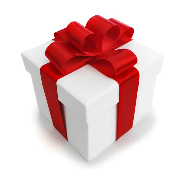 Gift with ribbon and bow — Stock Photo, Image