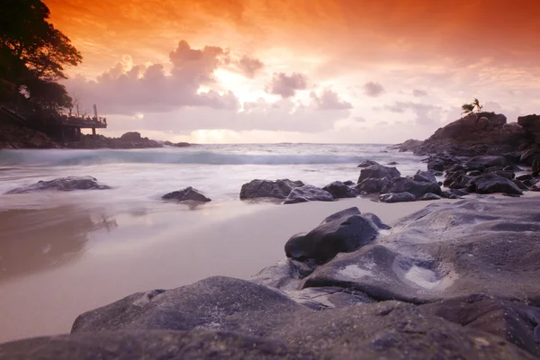 Sonnenuntergang über dem Meer — Stockfoto