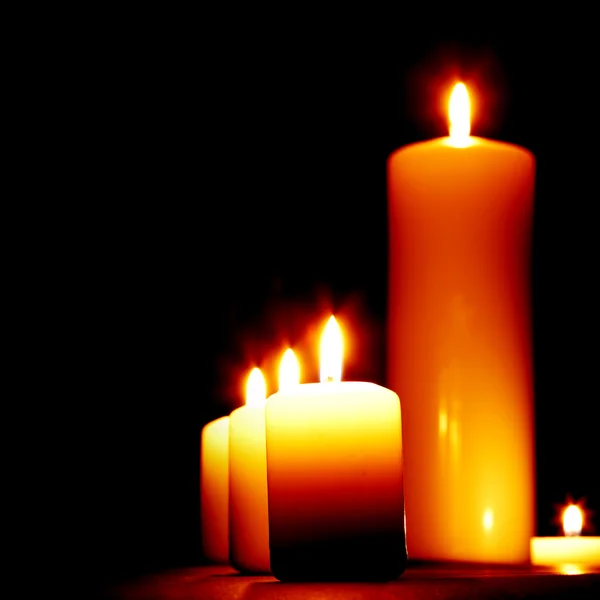 Conjunto de velas de iluminação — Fotografia de Stock