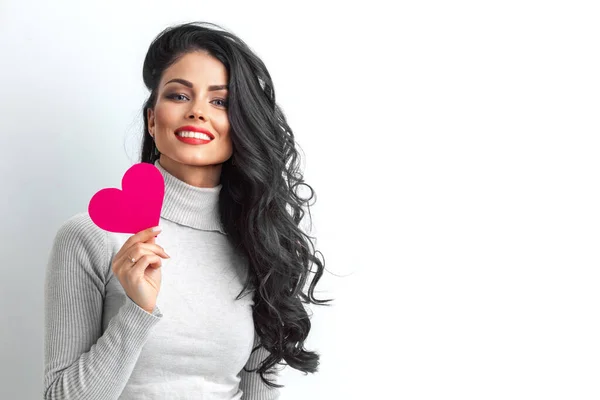 Día San Valentín Señal Tarjeta Del Corazón San Valentín Con — Foto de Stock