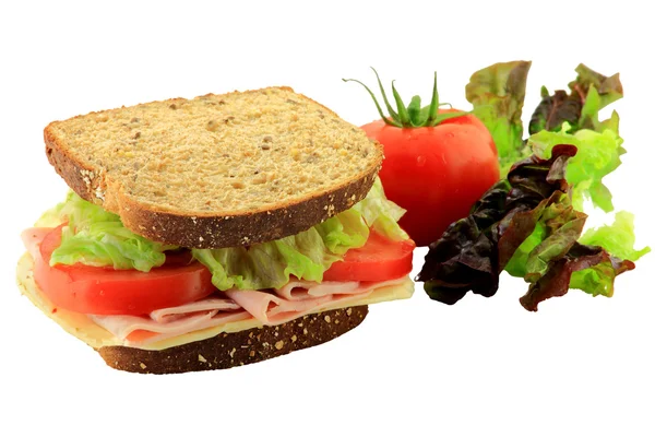 Sandwich und Gemüse Stockbild