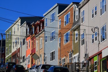 tipik St john's downtown sokak ve evler