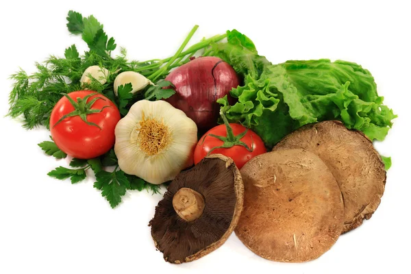 Organic Ingredients and seasonings for preparation of Grilled Burgers — Stock Photo, Image