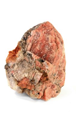 Potassium Orthoclase Feldspar with Granite enclosures   clipart