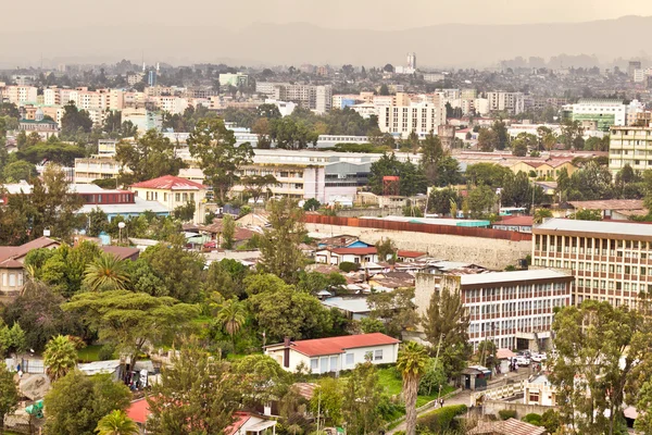 Addis ababa havadan görünümü — Stok fotoğraf