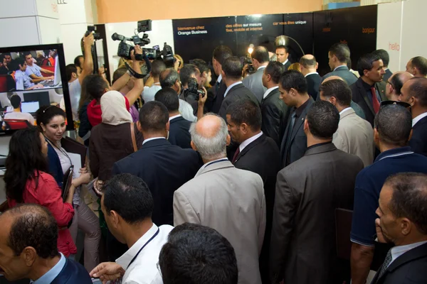 Head of the Tunisian Government at the inauguration of the ICT4A — Stock Photo, Image