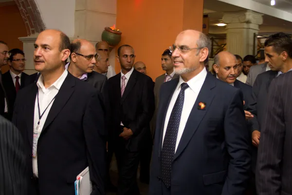 Hoofd van de Tunesische regering bij de inauguratie van de ict4a — Stockfoto