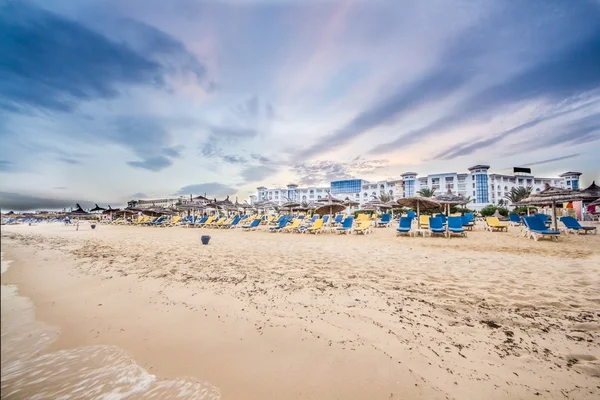 Praia em Hammamet, Tunísia — Fotografia de Stock