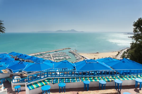 Hafen von sidi bou sagte — Stockfoto